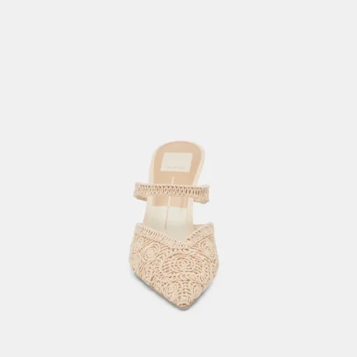 KASSY HEELS NATURAL MACRAME