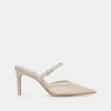 KATIK PEARL HEELS IVORY MESH
