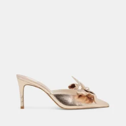 KAYLI HEELS PLATINUM SATIN