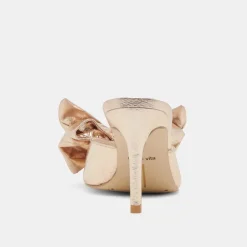 KAYLI HEELS PLATINUM SATIN