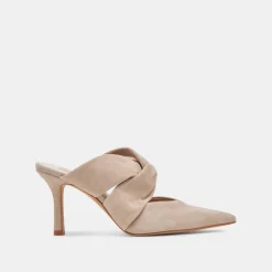 KELSY HEELS TAUPE SUEDE