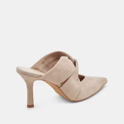 KELSY HEELS TAUPE SUEDE