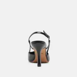 KIM HEELS MIDNIGHT CRINKLE PATENT