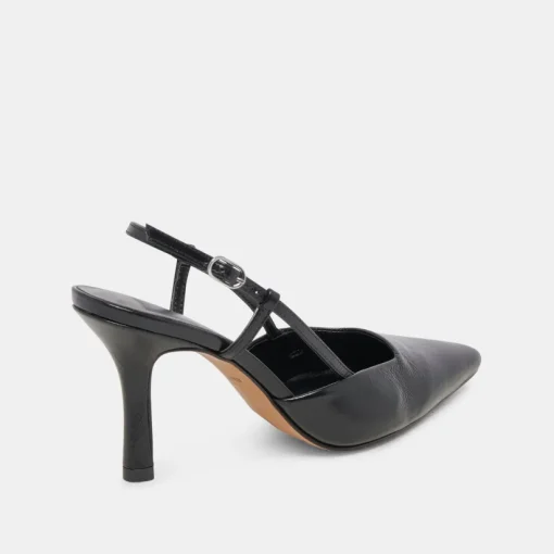 KIM HEELS MIDNIGHT CRINKLE PATENT
