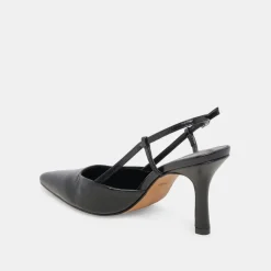 KIM HEELS MIDNIGHT CRINKLE PATENT