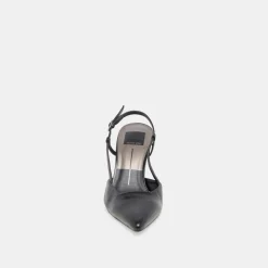KIM HEELS MIDNIGHT CRINKLE PATENT