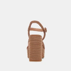 LACYE HEELS BROWN WOVEN