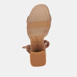 LACYE HEELS BROWN WOVEN