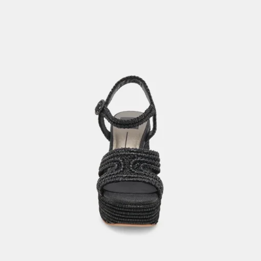 LACYE HEELS ONYX WOVEN