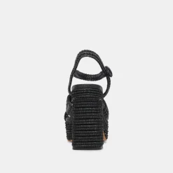 LACYE HEELS ONYX WOVEN