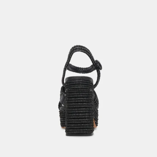 LACYE HEELS ONYX WOVEN