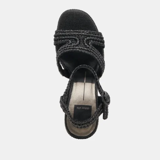 LACYE HEELS ONYX WOVEN
