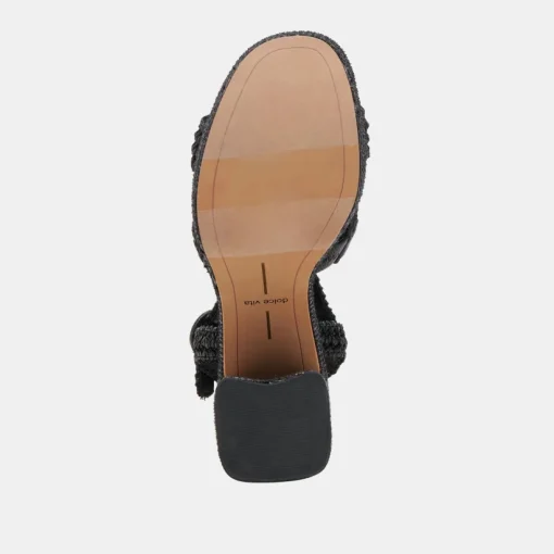LACYE HEELS ONYX WOVEN