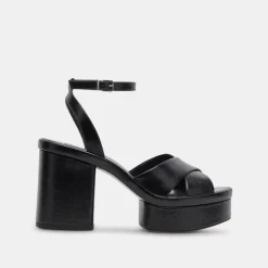 LAISHA HEELS MIDNIGHT CRINKLE PATENT