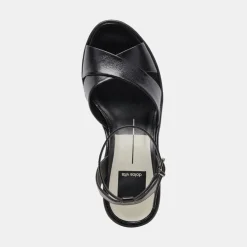 LAISHA HEELS MIDNIGHT CRINKLE PATENT