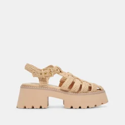 LASLY SANDALS NATURAL KNIT