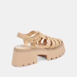 LASLY SANDALS NATURAL KNIT