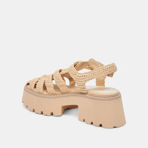LASLY SANDALS NATURAL KNIT
