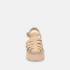 LASLY SANDALS NATURAL KNIT