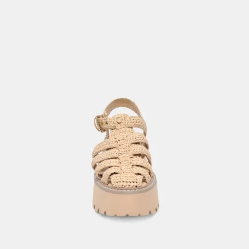 LASLY SANDALS NATURAL KNIT
