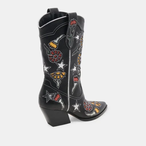 LASSIE BOOTS BLACK MULTI LEATHER