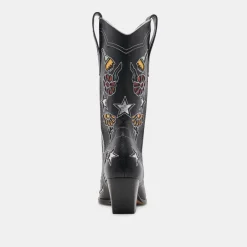LASSIE BOOTS BLACK MULTI LEATHER
