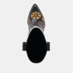 LASSIE BOOTS BLACK MULTI LEATHER