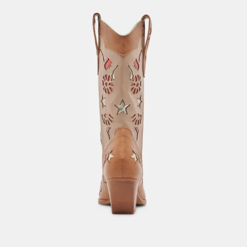 LASSIE BOOTS TAN MULTI LEATHER