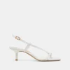 LAURY HEELS TRUE WHITE LEATHER