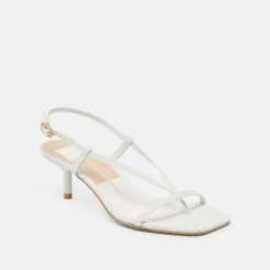 LAURY HEELS TRUE WHITE LEATHER