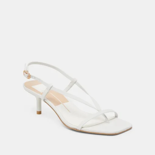 LAURY HEELS TRUE WHITE LEATHER