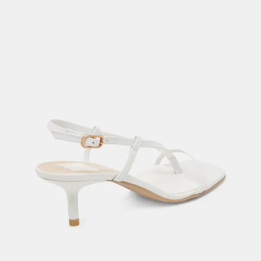 LAURY HEELS TRUE WHITE LEATHER