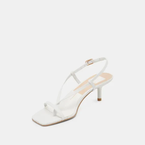 LAURY HEELS TRUE WHITE LEATHER