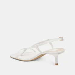 LAURY HEELS TRUE WHITE LEATHER