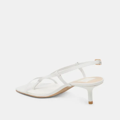 LAURY HEELS TRUE WHITE LEATHER