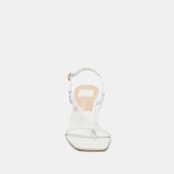 LAURY HEELS TRUE WHITE LEATHER