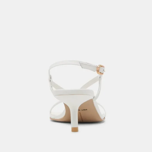 LAURY HEELS TRUE WHITE LEATHER