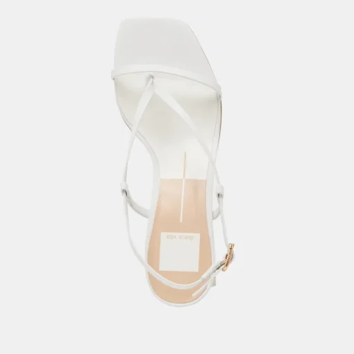 LAURY HEELS TRUE WHITE LEATHER