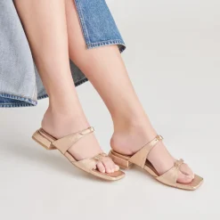 LAVERN SANDALS GOLD METALLIC LEATHER
