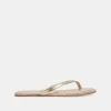 LAYNEY SANDALS LIGHT GOLD METALLIC LEATHER