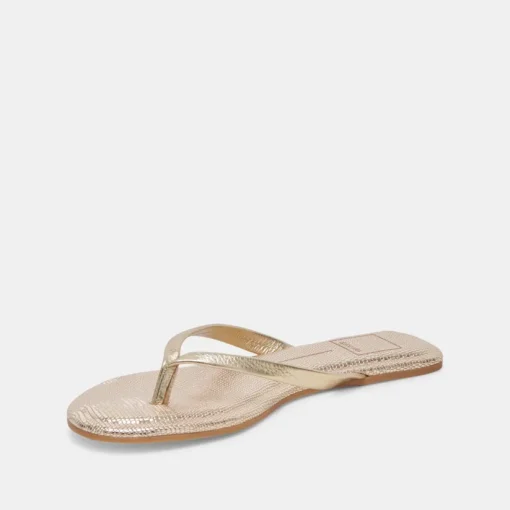 LAYNEY SANDALS LIGHT GOLD METALLIC LEATHER