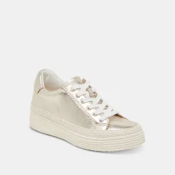 LENNIX SNEAKERS LIGHT GOLD METALLIC LEATHER