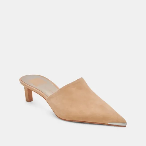 LEXY HEELS CAMEL SUEDE