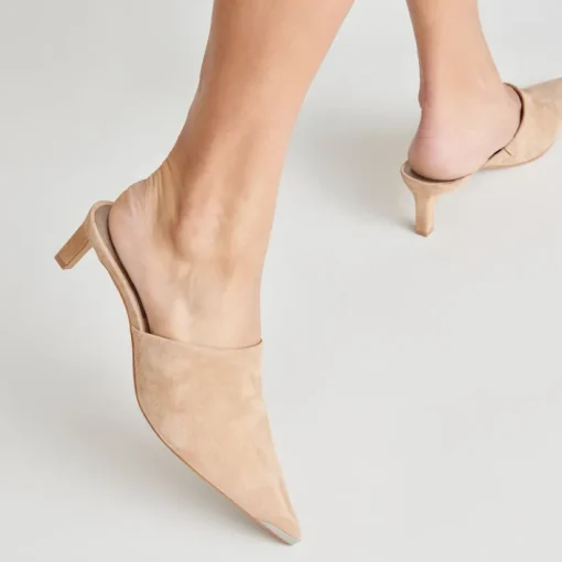 LEXY HEELS CAMEL SUEDE