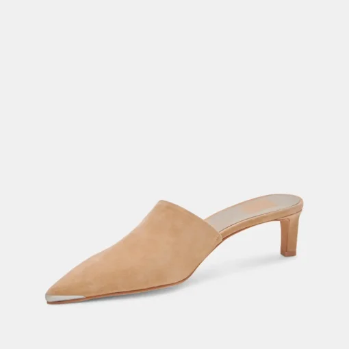 LEXY HEELS CAMEL SUEDE