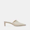 LEXY HEELS IVORY LEATHER