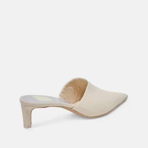 LEXY HEELS IVORY LEATHER