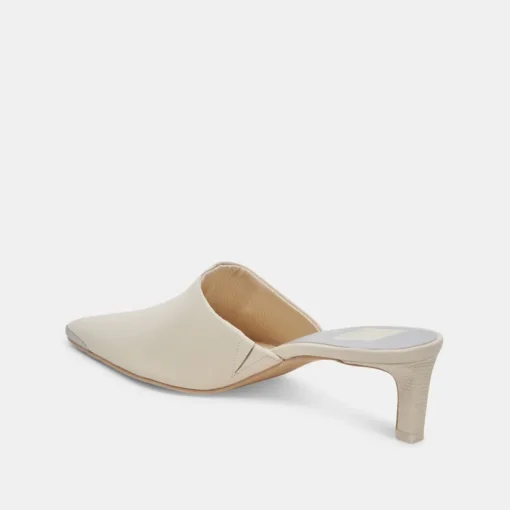 LEXY HEELS IVORY LEATHER