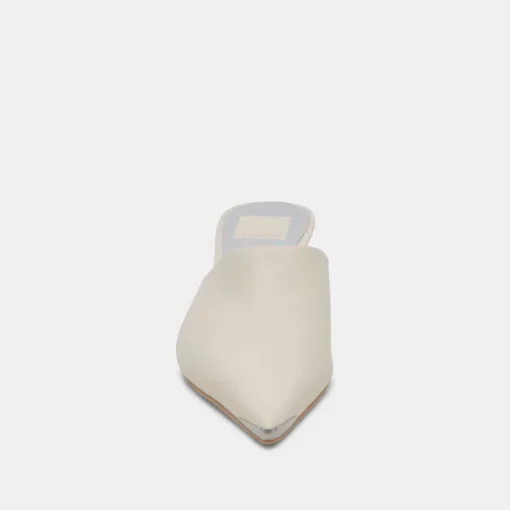 LEXY HEELS IVORY LEATHER