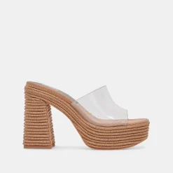 LICHIA HEELS COCOA VINYL